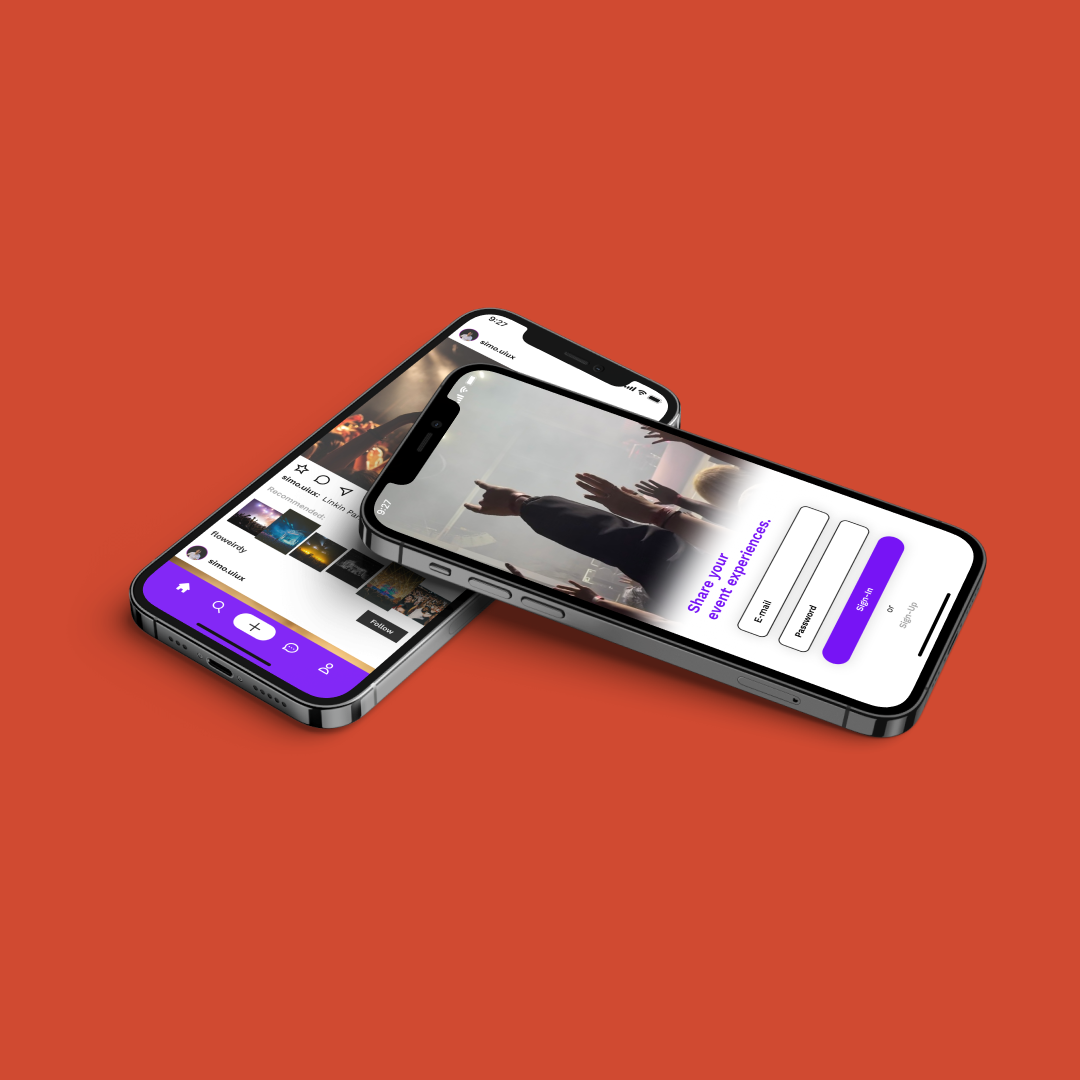 social media iphone app design